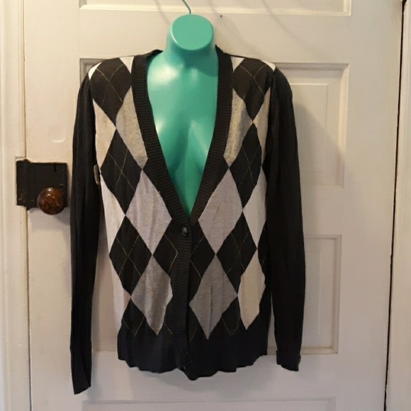 Old navy plaid cardigan medium - Picture 1 of 3